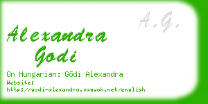 alexandra godi business card